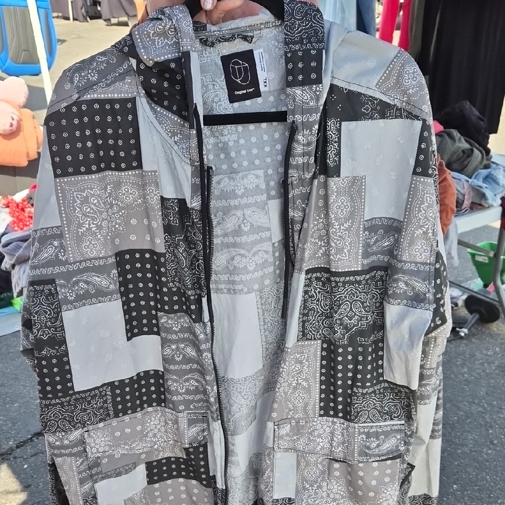 Patchwork Bandana Print Hoodie